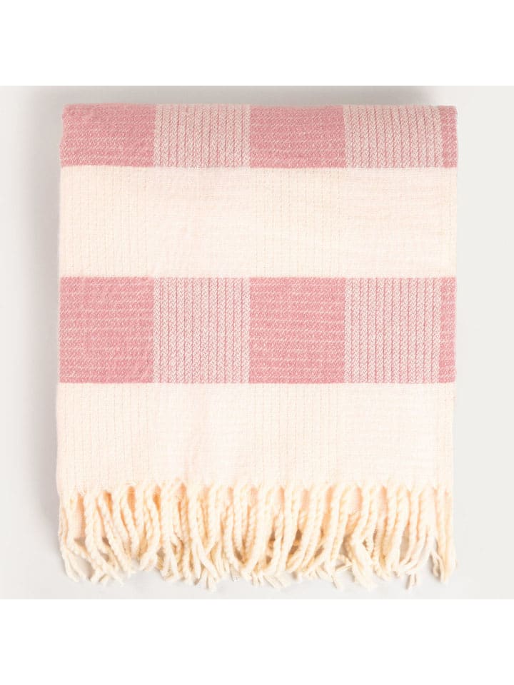 Homla Koc "Fairlie" w kolorze kremowo-jasnoróżowym - 200 x 150 cm rozmiar: onesize
