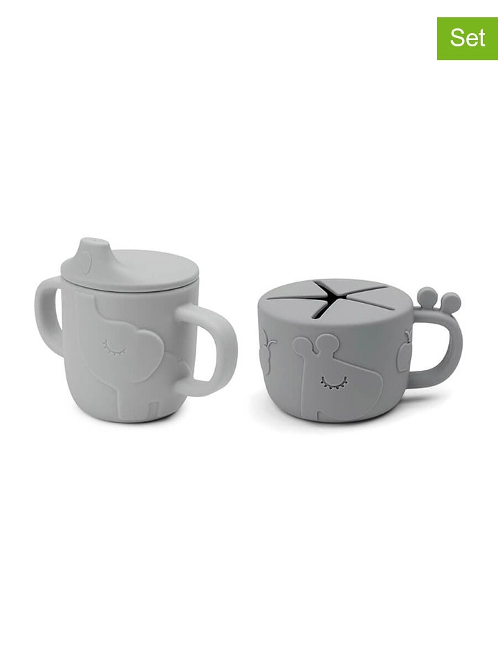 done by deer 2-częściowy zestaw w kolorze szarym rozmiar: onesize