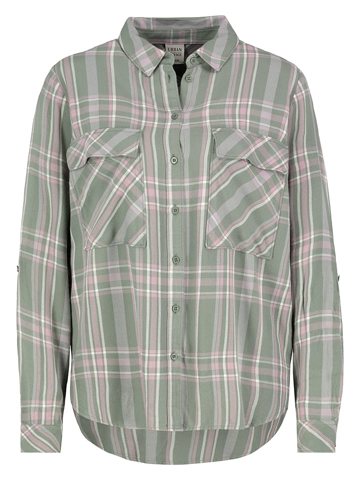 Urban Surface Koszula w kolorze zielono-jasnoróżowym rozmiar: XS