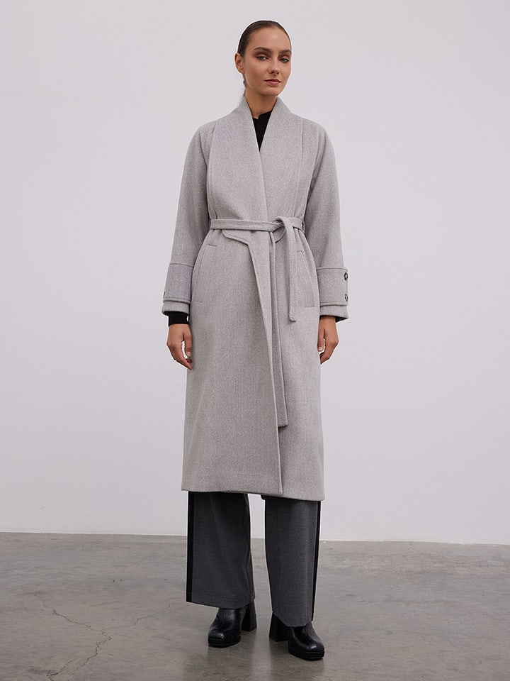 BGN Płaszcz przejściowy w kolorze szarym rozmiar: 36