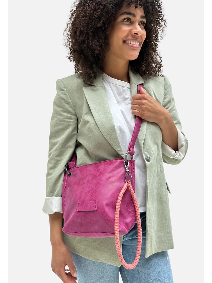 Fritzi aus Preußen Skórzana torebka w kolorze różowym - 22,5 x 20,5 x 5,5 cm rozmiar: onesize