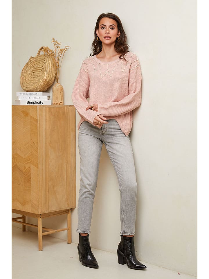 Soft Cashmere Sweter w kolorze jasnoróżowym rozmiar: 38/40