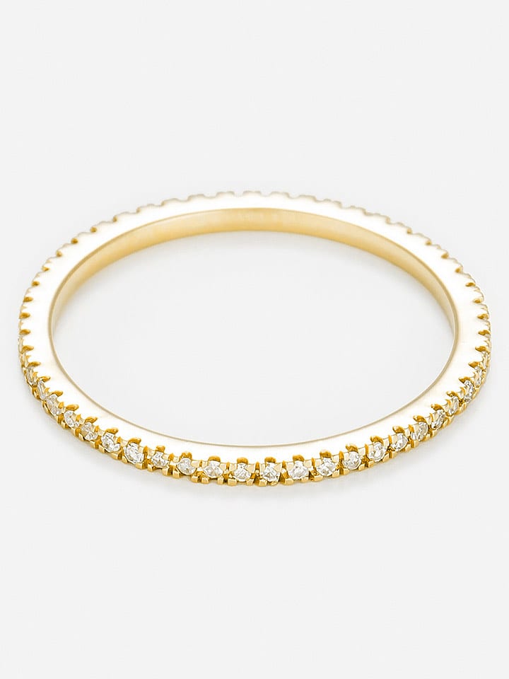 DIAMANTA Złoty pierścionek "Belle Alliance Tour Complet" z diamentami rozmiar: 56