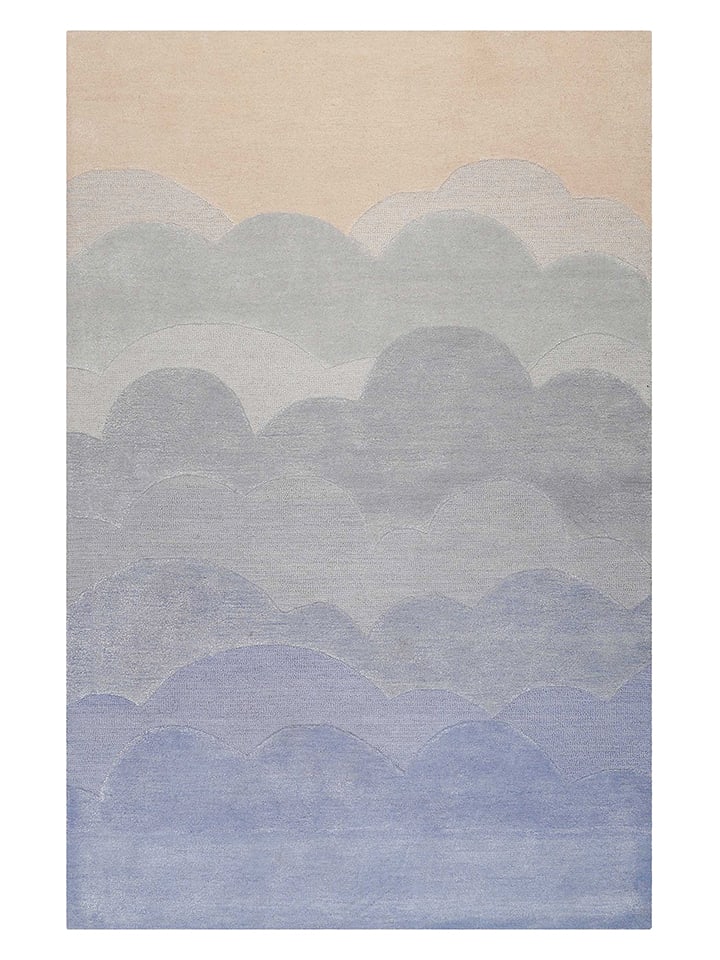 Smart Kids Wełniany dywan "Mika" w kolorze błękitno-kremowym rozmiar: 160x230 cm