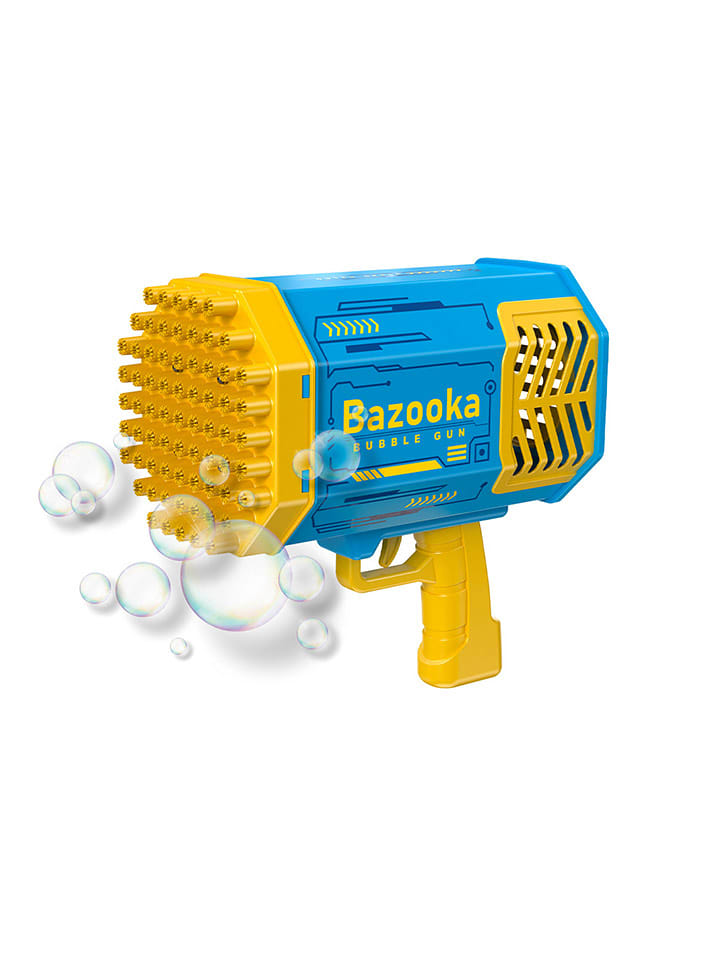 Techkidz Pistolet w kolorze niebiesko-żółtym do baniek mydlanych - 3+ rozmiar: onesize