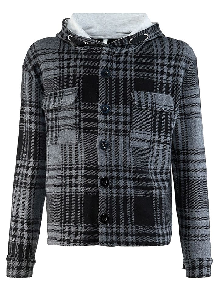 Blue Effect Kurtka koszulowa w kolorze czarno-szarym rozmiar: 128