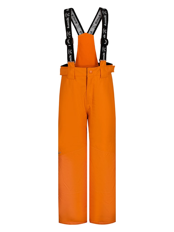 Kamik Spodnie narciarskie "Harper" w kolorze pomarańczowym rozmiar: 104