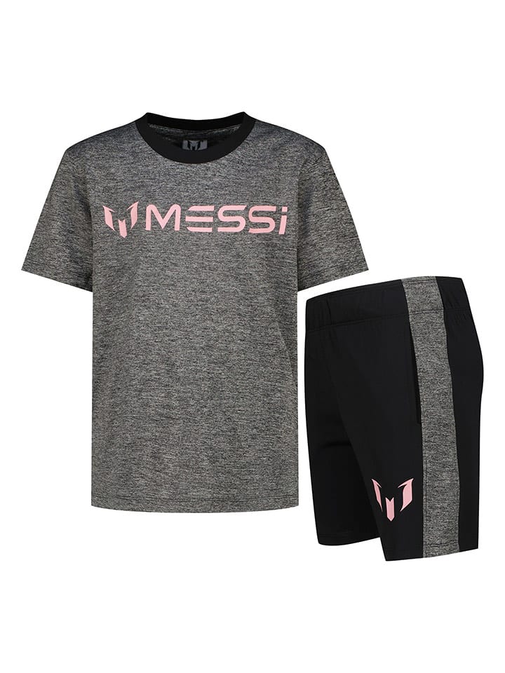 Messi Piżama w kolorze szaro-czarnym rozmiar: 98