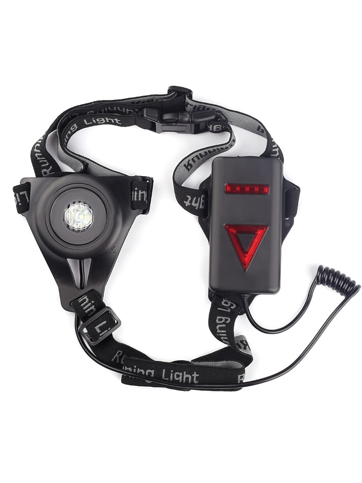 Onamaste Latarka LED w kolorze czarno-szarym do biegania rozmiar: onesize