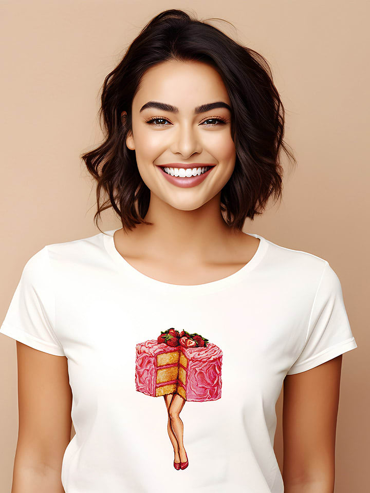 WOOOP Koszulka "Hot Cakes" w kolorze białym rozmiar: XL