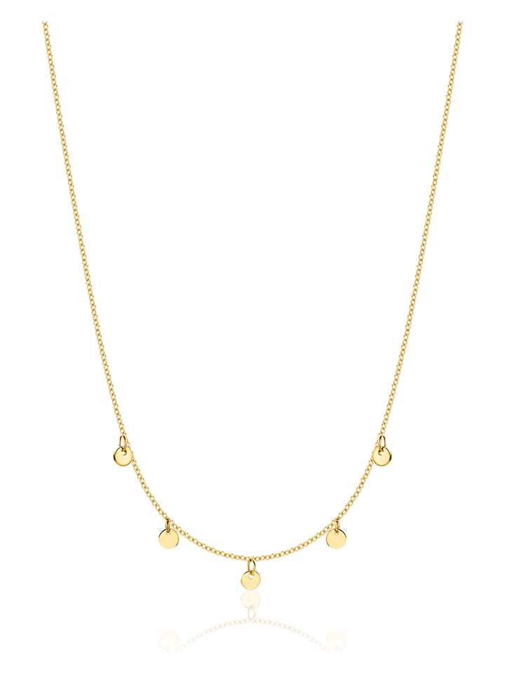 Revoni Złoty naszyjnik z zawieszkami - dł. 42 cm rozmiar: onesize