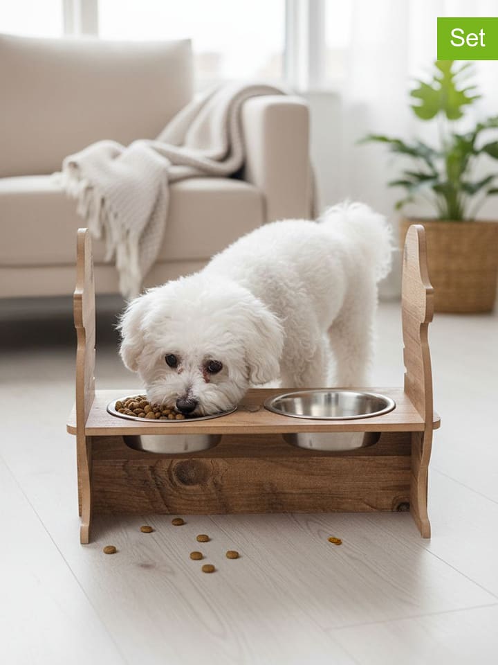 Paws&Whiskers 3-częściowy zestaw w kolorze jasnobrązowym - 38 x 20 cm rozmiar: onesize