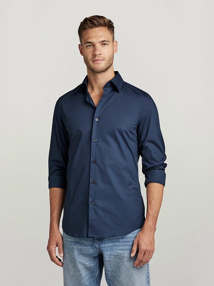 G-Star Koszula - Slim fit - w kolorze granatowym rozmiar: S
