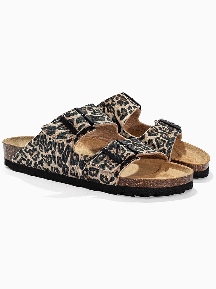 BACKSUN Klapki "Bali" w kolorze brązowym rozmiar: 36