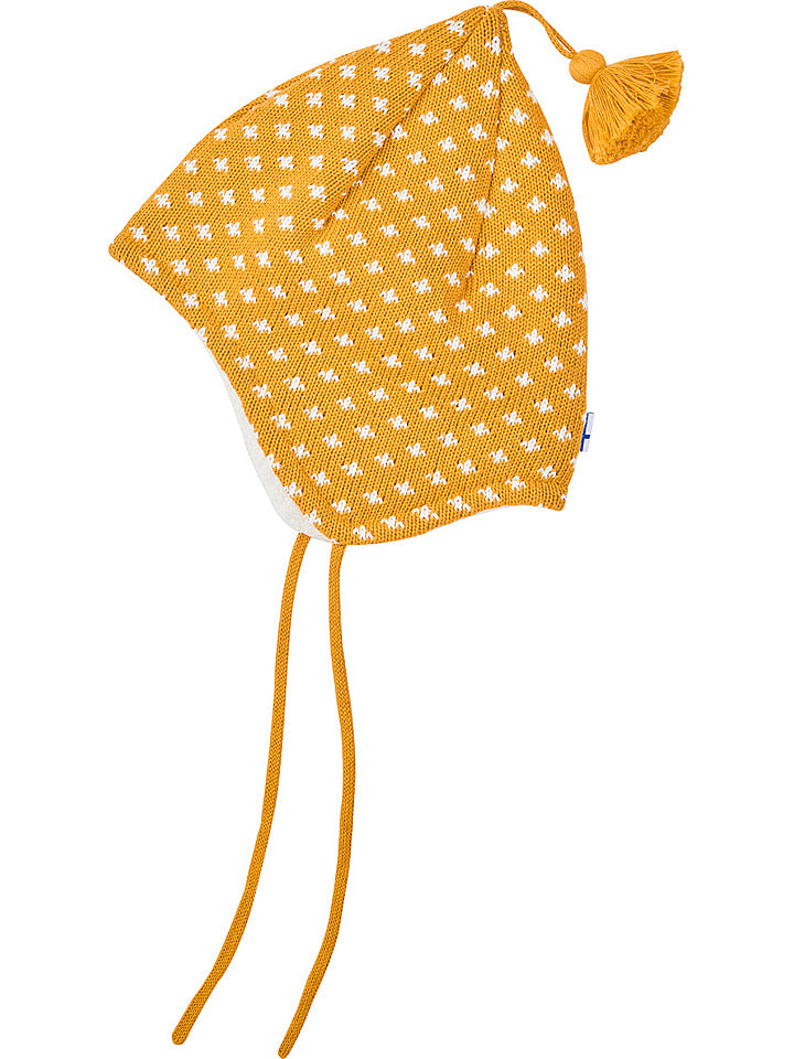 finkid Czapka "Tipsa" w kolorze żółtym rozmiar: 48 cm