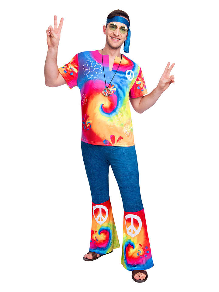 amscan 3-częściowy kostium "60's Free Spirit" ze wzorem rozmiar: M