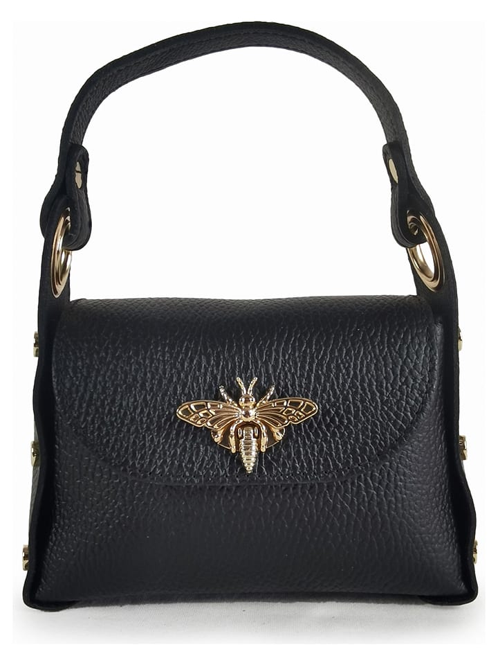 ORE10 Skórzana torebka "Raser" w kolorze czarnym - 17 x 12 x 6 cm rozmiar: onesize