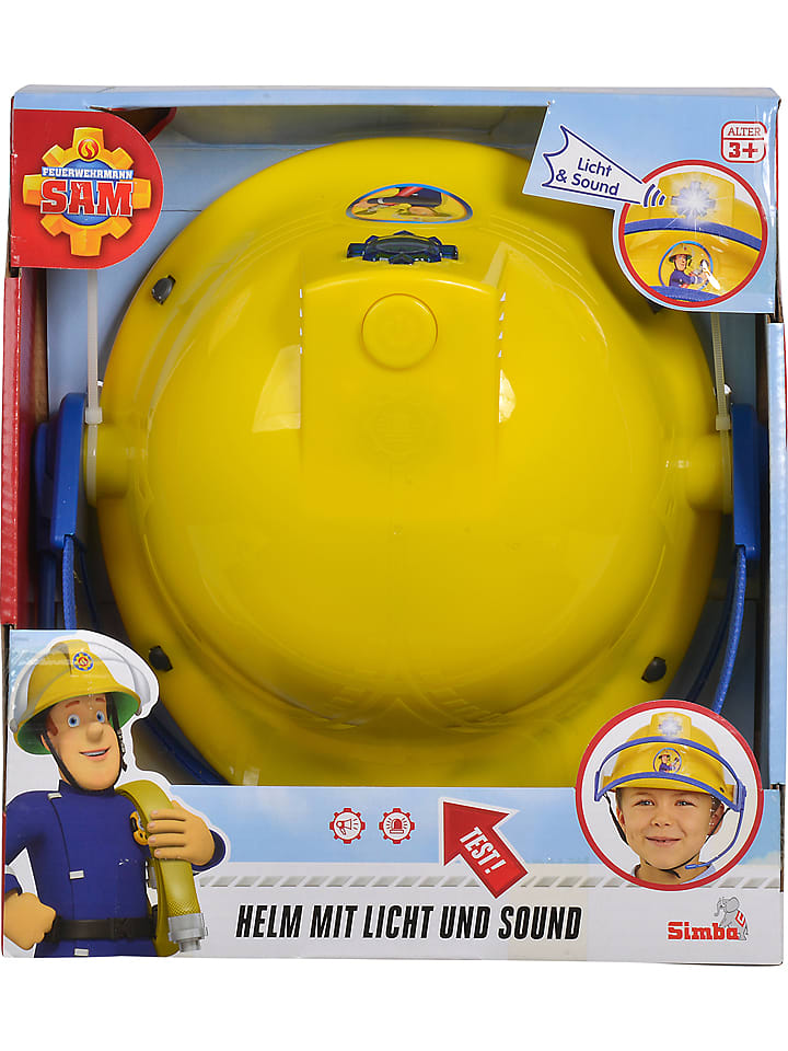 Feuerwehrmann Sam Kask z funkcją świetlną i dźwiękową - 3+ rozmiar: onesize
