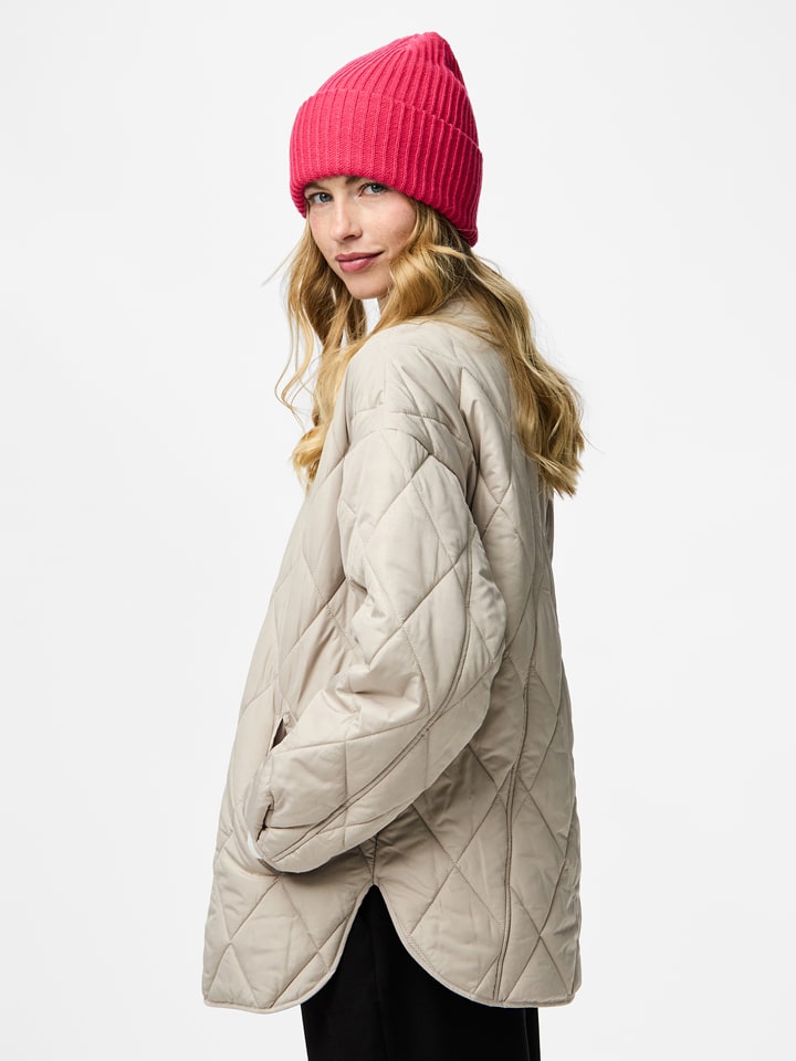 Pieces Czapka dzianinowa w kolorze różowym rozmiar: onesize