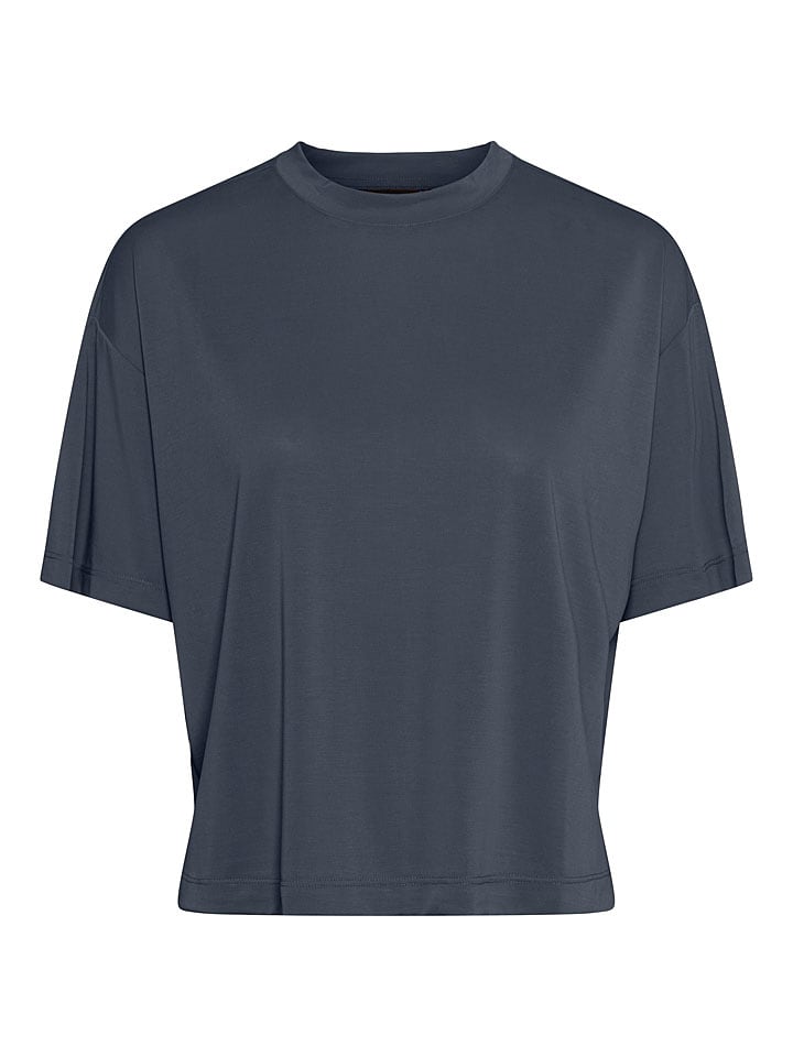 Pieces Koszulka "Anora" w kolorze granatowym rozmiar: S