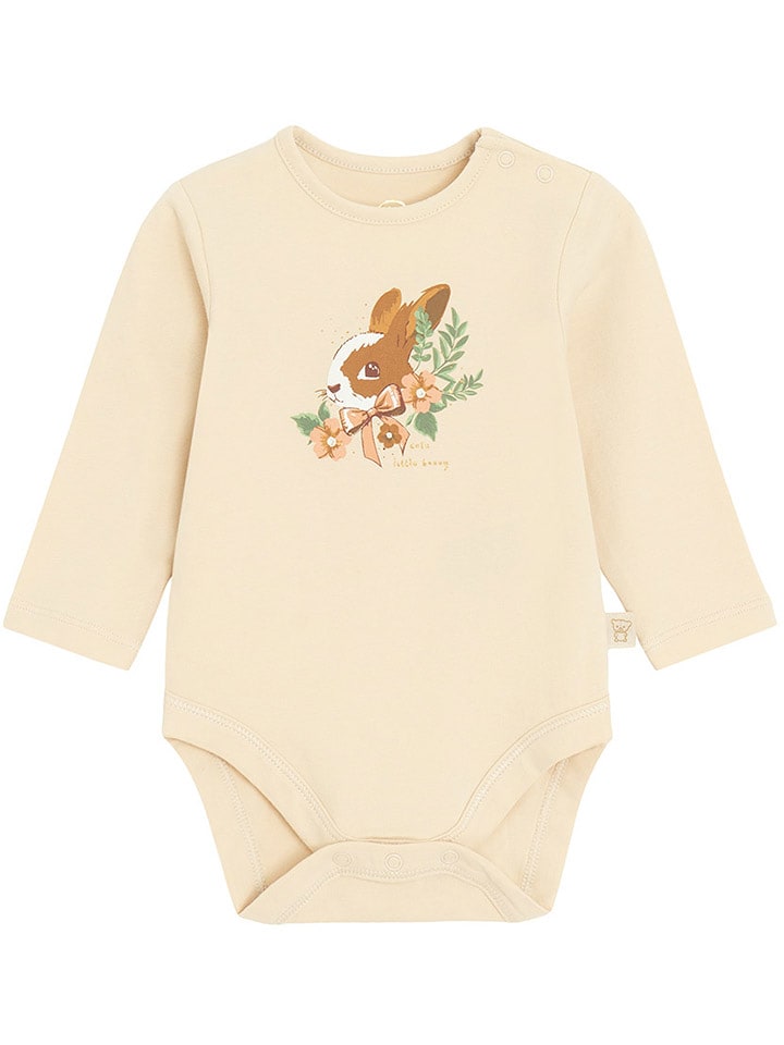 COOL CLUB Body w kolorze beżowym rozmiar: 80