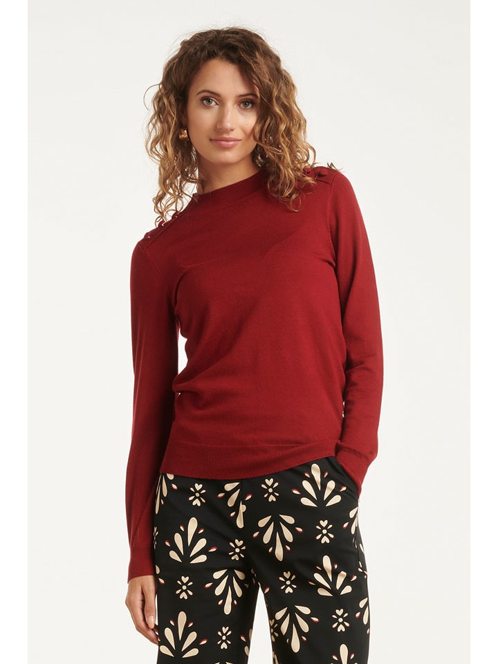 Smashed Lemon Sweter w kolorze bordowym rozmiar: XL