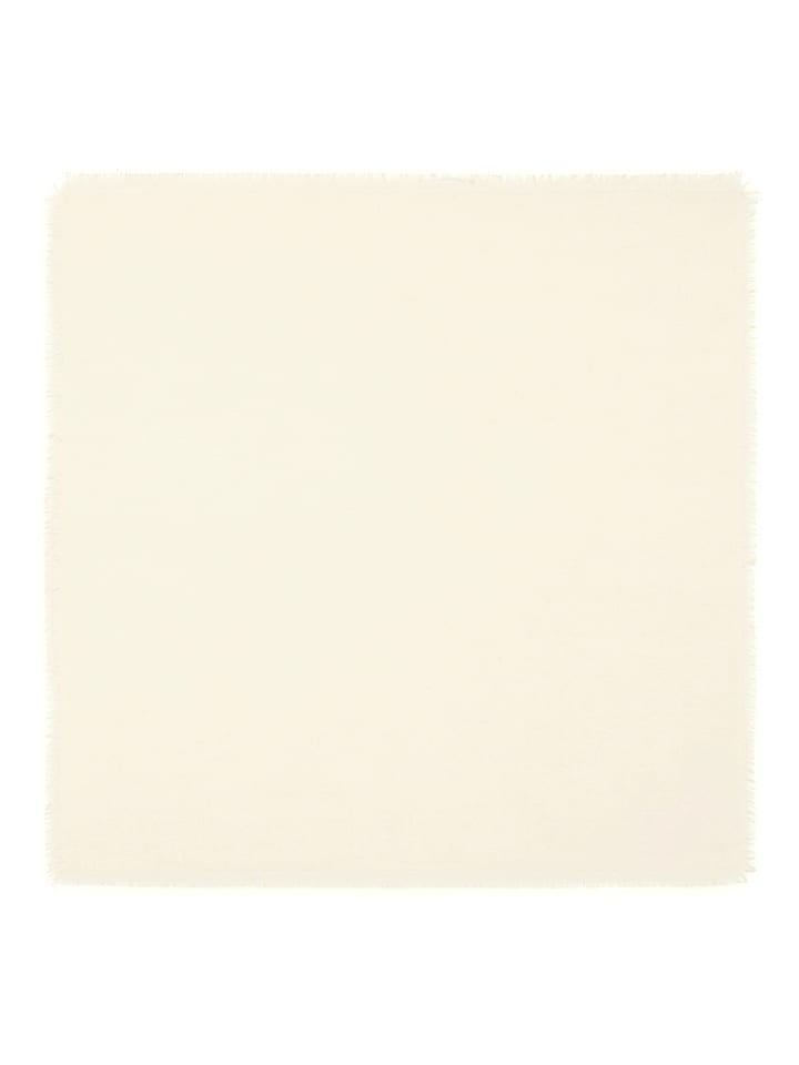 Perfect Cashmere Kaszmirowa chusta "Waterloo" w kolorze białym - 56 x 56 cm rozmiar: onesize