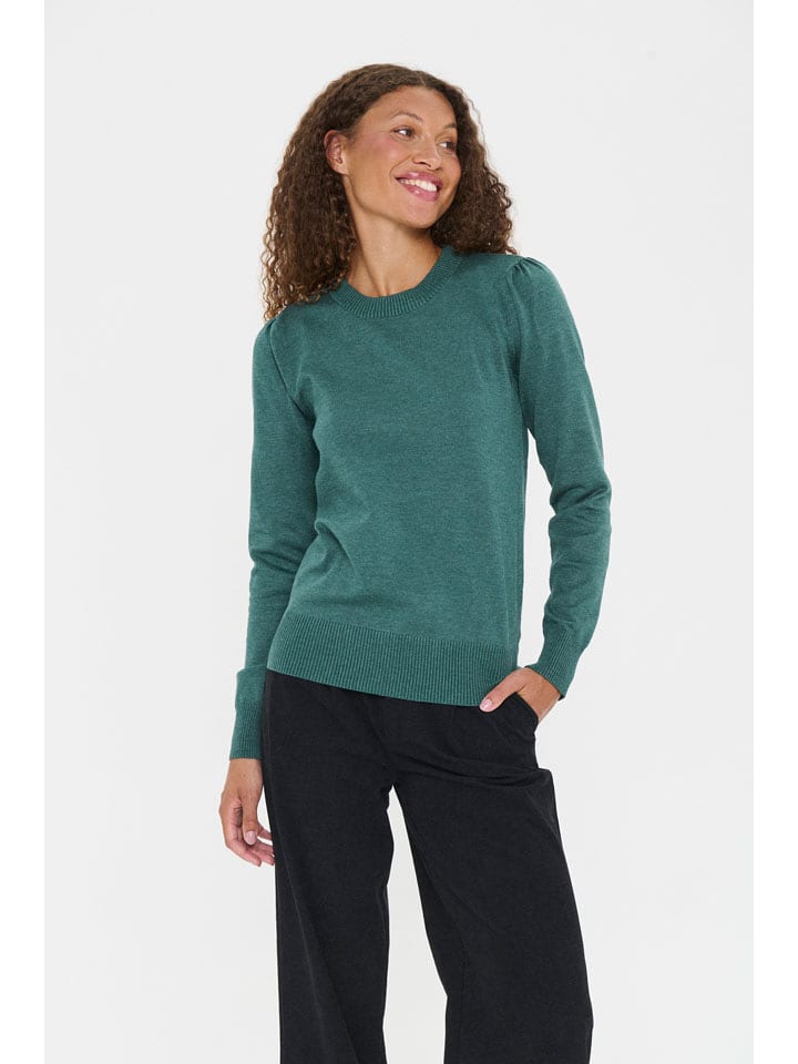 SAINT TROPEZ Sweter w kolorze zielonym rozmiar: XS