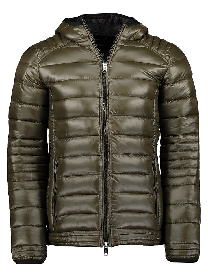 Geographical Norway Kurtka pikowana "Abou" w kolorze khaki rozmiar: M