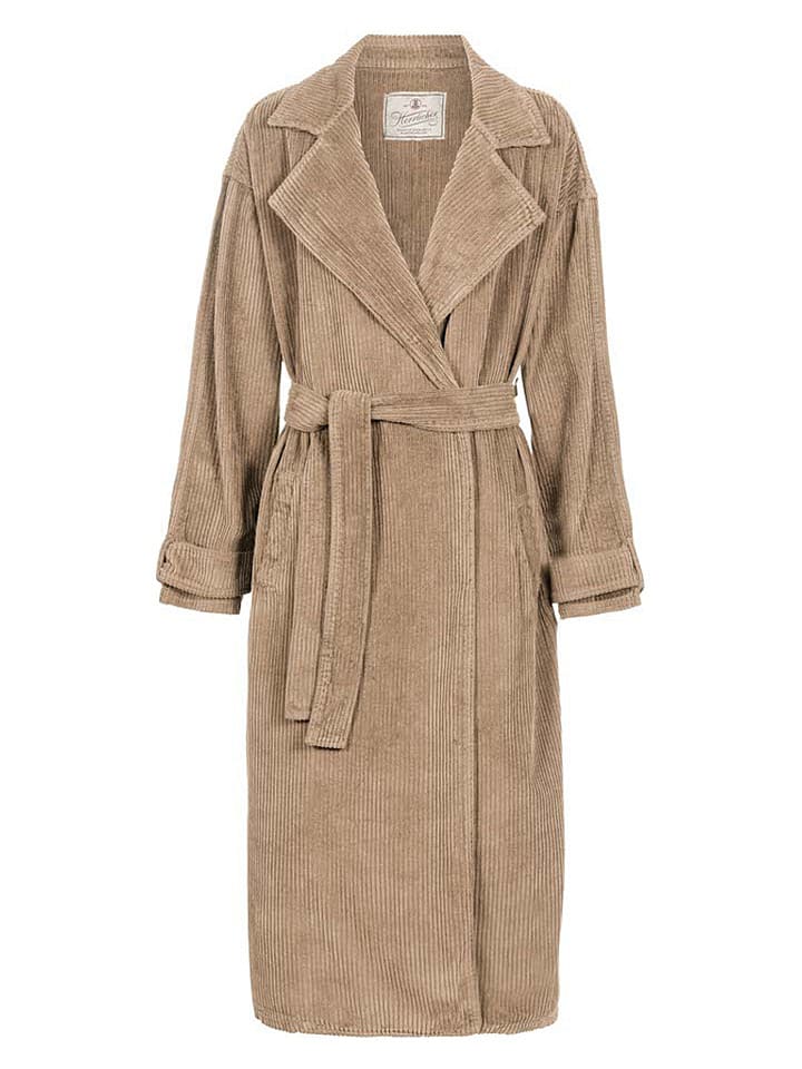 Herrlicher Sztruksowa kurtka przejściowa "Theodore" w kolorze beżowym rozmiar: M