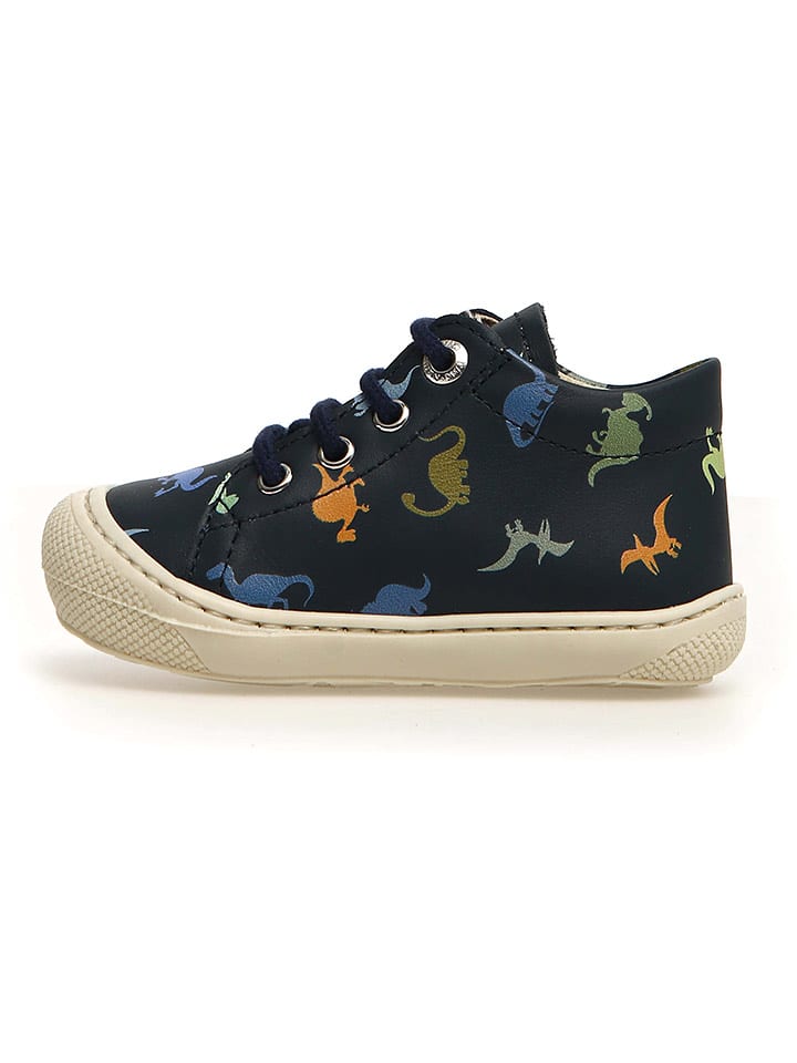 Naturino Skórzane buty "Cocoon" w kolorze granatowym do nauki chodzenia rozmiar: 19