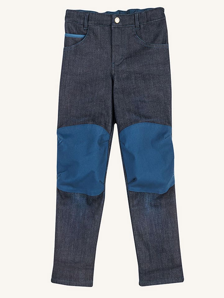 finkid Spodnie funkcyjne "Kuusi Thermo Denim" w kolorze granatowym rozmiar: 100/110