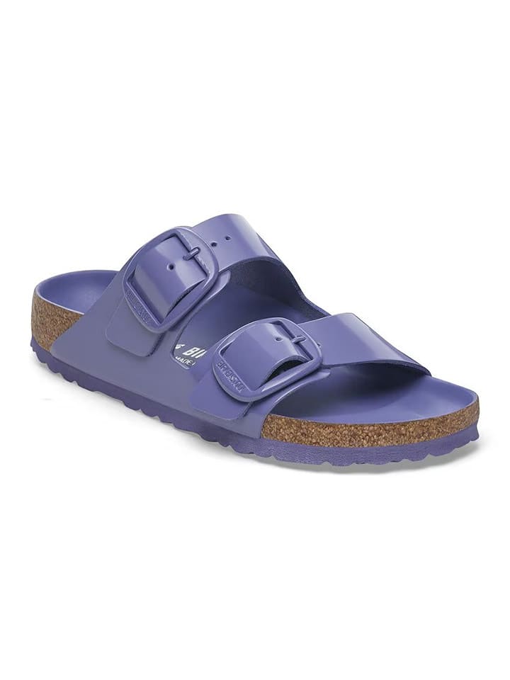 Birkenstock Skórzane klapki "Arizona" w kolorze fioletowym rozmiar: 36