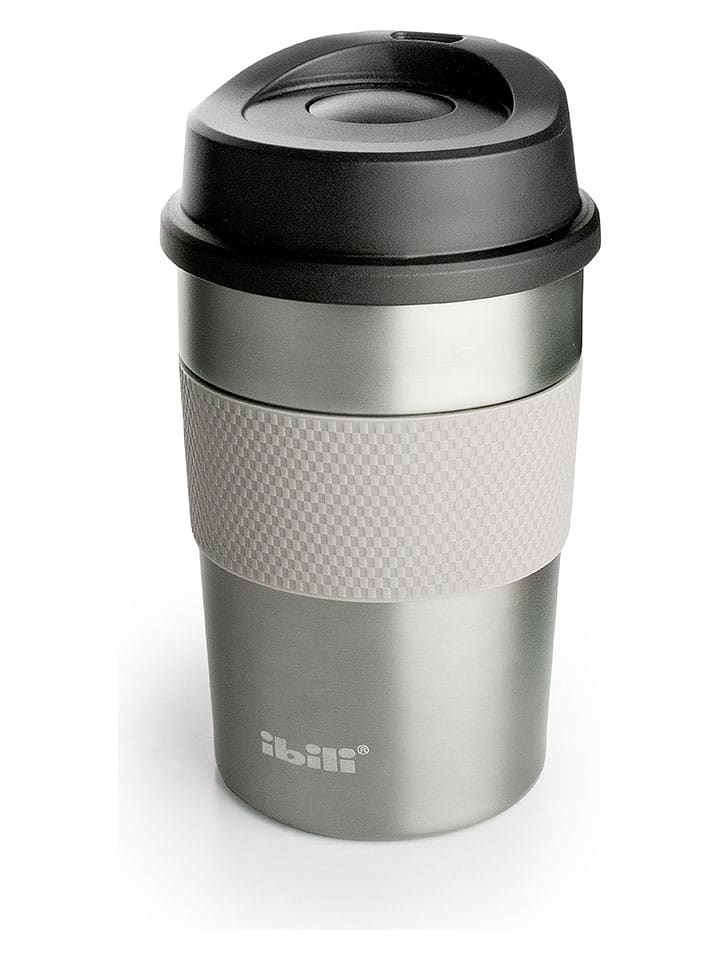 Ibili Kubek termiczny "Luxe" w kolorze srebrnym - 360 ml rozmiar: onesize