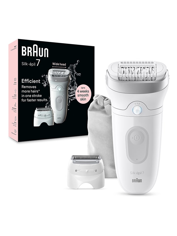 Braun Depilator "Silk-épil 7-041" w kolorze srebrno-białym rozmiar: onesize