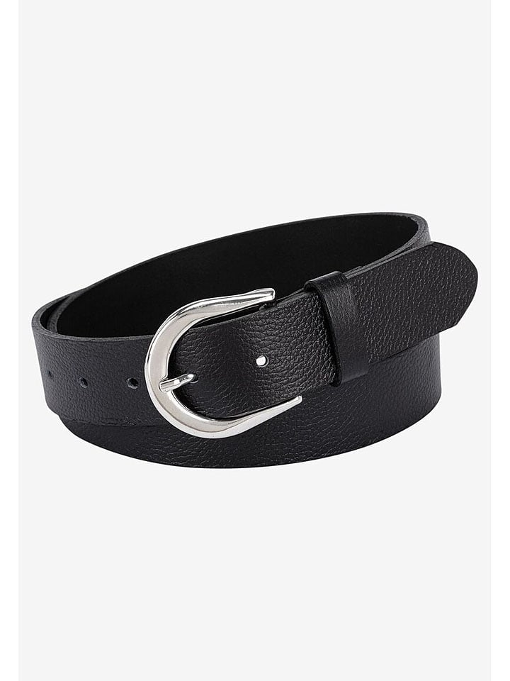 More & More Skórzany pasek w kolorze czarnym rozmiar: 90