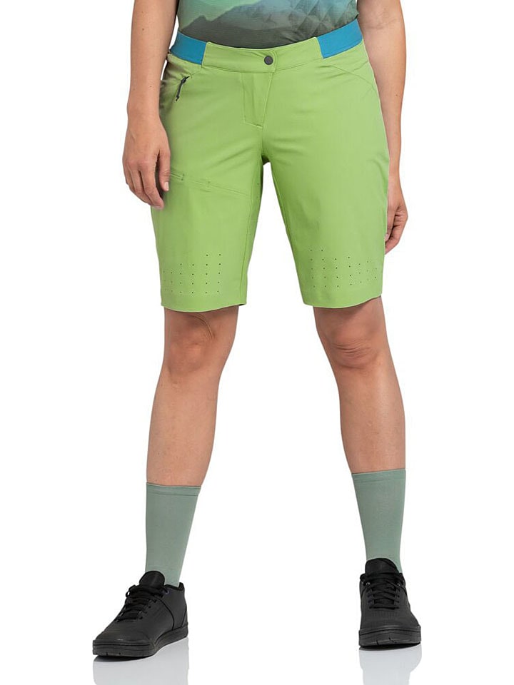 Schöffel Szorty kolarskie "Mellow Trail" w kolorze zielonym rozmiar: 34