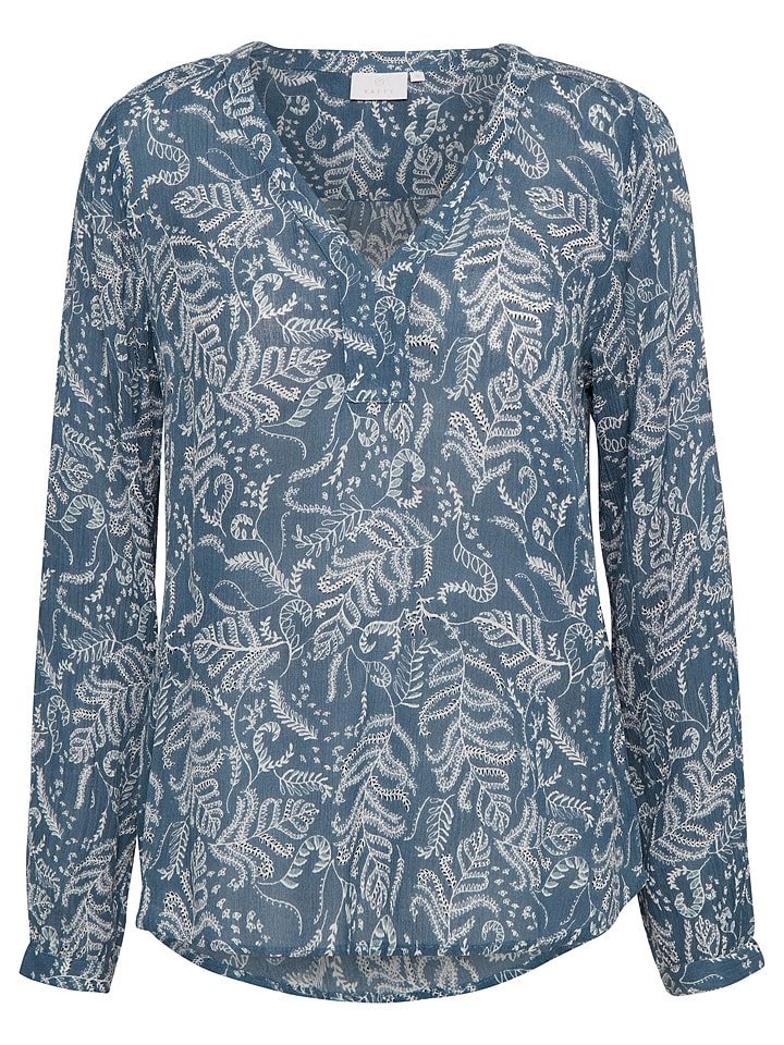 Kaffe Bluzka "Geisa" w kolorze niebiesko-białym rozmiar: 36