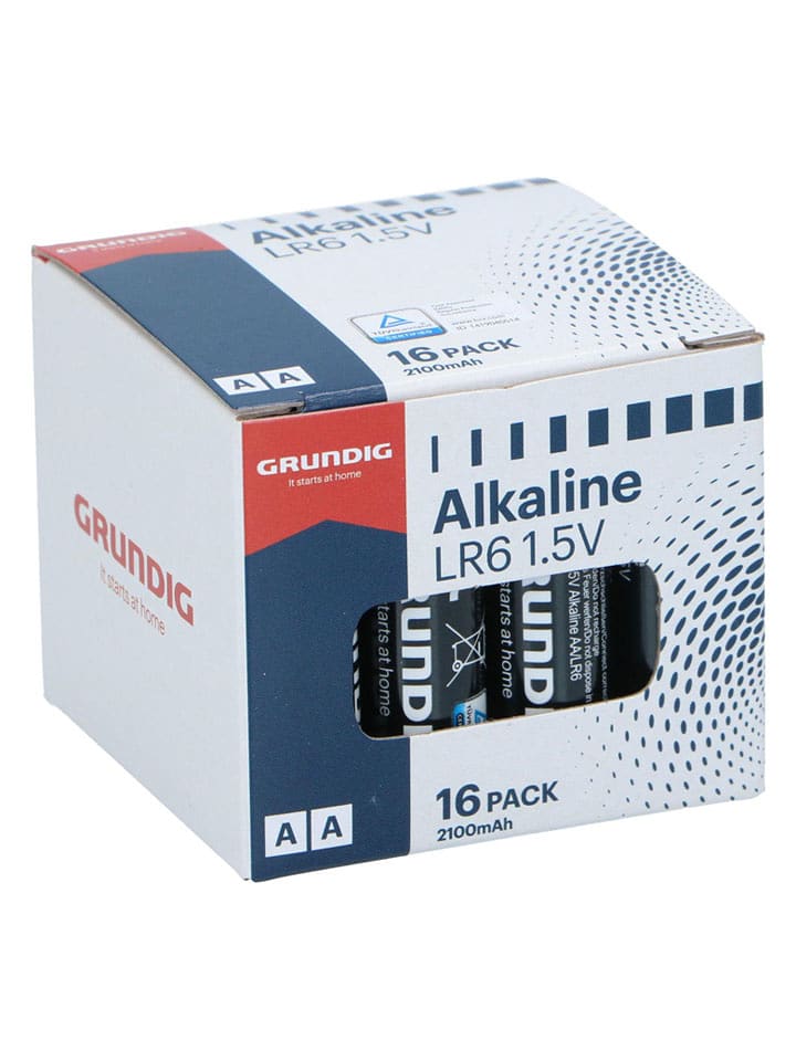 GRUNDIG Baterie alkaliczne (16 szt.) - AA/LR6 2100 mAh rozmiar: onesize