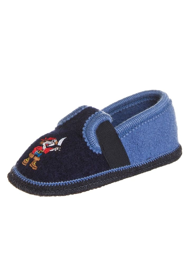 kitz-pichler Filcowe kapcie ''Bob Pirat'' w kolorze granatowo-niebieskim rozmiar: 35