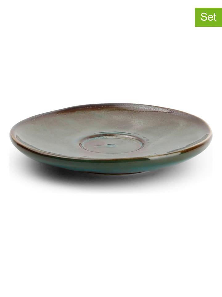 Salt and Pepper Spodki (4 szt.) "Studio Urban" w kolorze zielonym - Ø 11 cm rozmiar: onesize