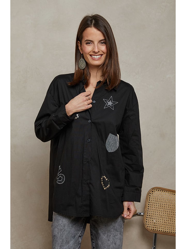 Plume Koszula "Dedee" w kolorze czarnym rozmiar: M