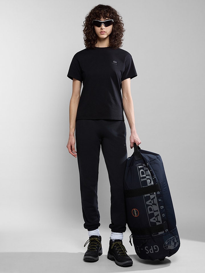 Napapijri Koszulka "Nina" w kolorze czarnym rozmiar: XXS