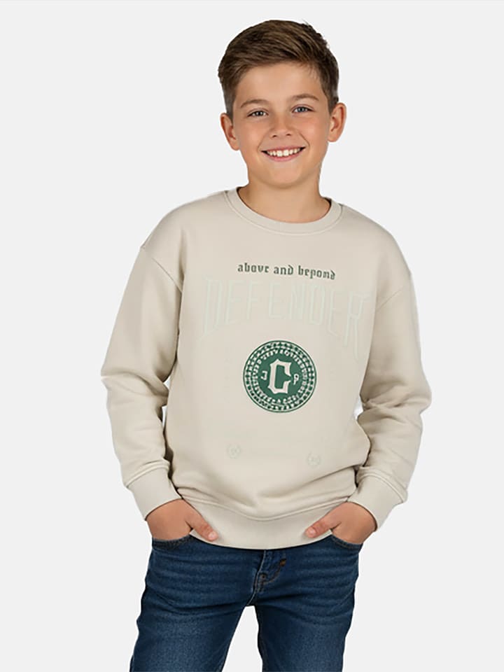 Cars Bluza "Defend" w kolorze beżowym rozmiar: 164