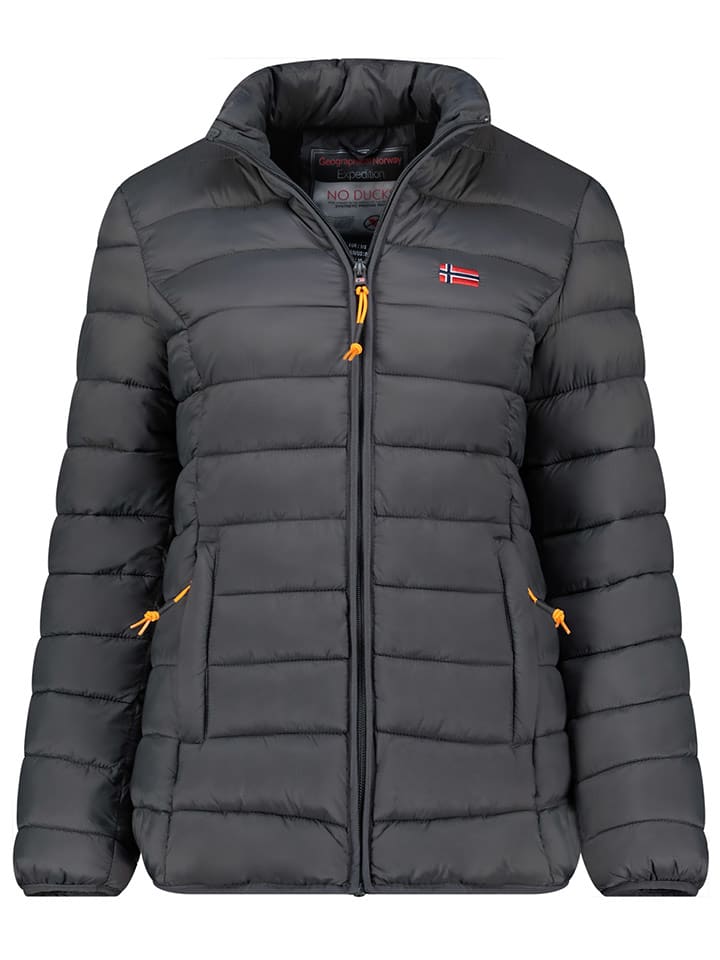 Geographical Norway Kurtka pikowana "Atikolor" w kolorze antracytowym rozmiar: XXL