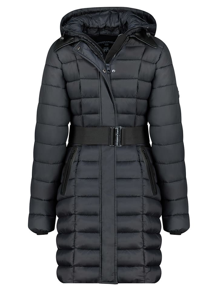 Geographical Norway Płaszcz pikowany "Artema" w kolorze czarnym rozmiar: XL