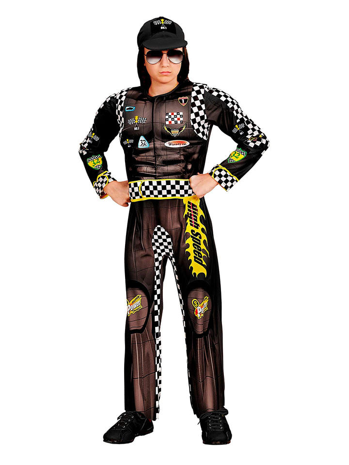 Carnival Party 2-częściowy kostium "Race driver" w kolorze brązowym rozmiar: 140