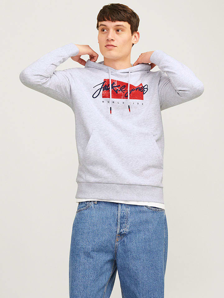 Jack & Jones Bluza "Whitley" w kolorze jasnoszarym rozmiar: M