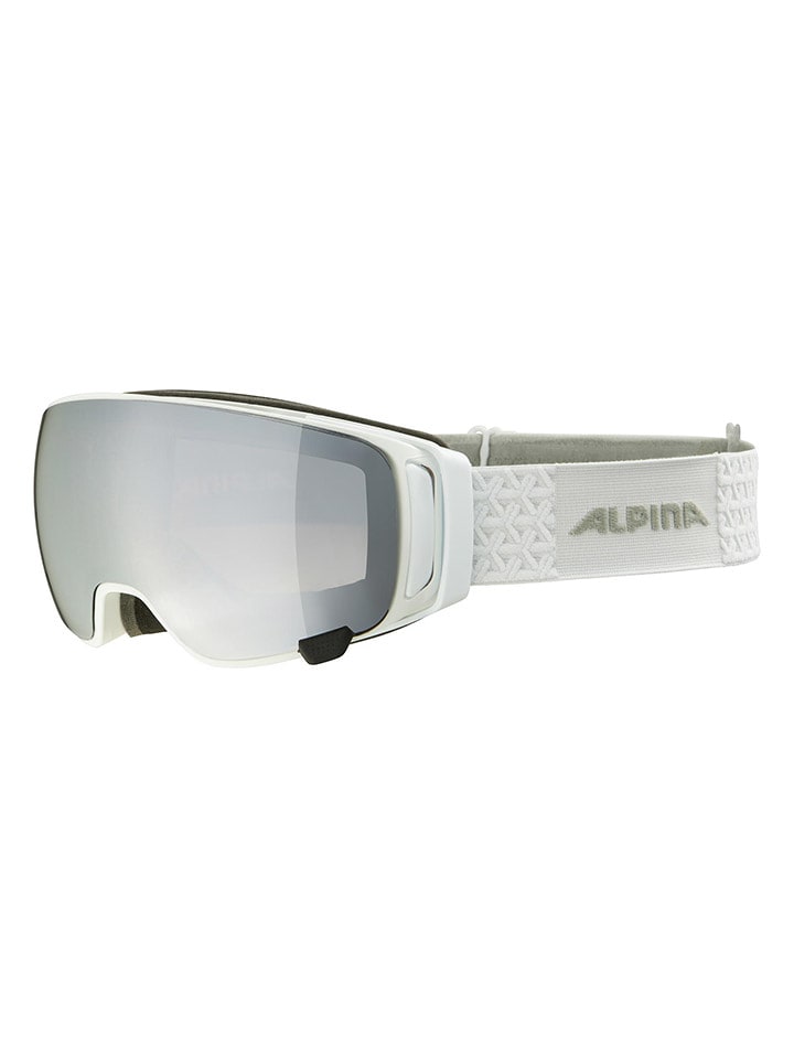 Alpina Gogle narciarskie "Double Jack" w kolorze biało-szarym rozmiar: onesize
