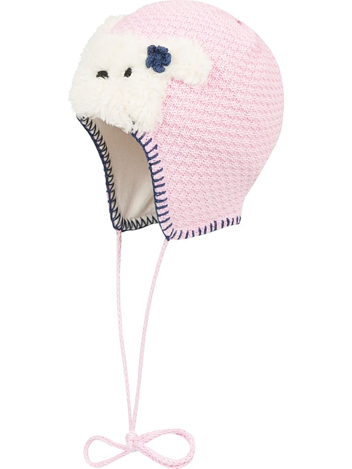 Döll Dzianinowa czapka w kolorze jasnoróżowym rozmiar: 41 cm